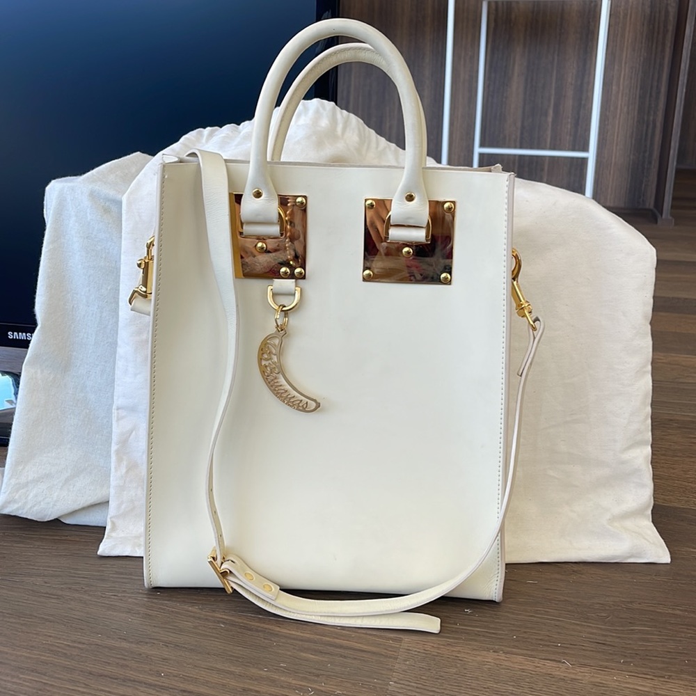 Sophie Hulme Albion Handbag Ivory White
